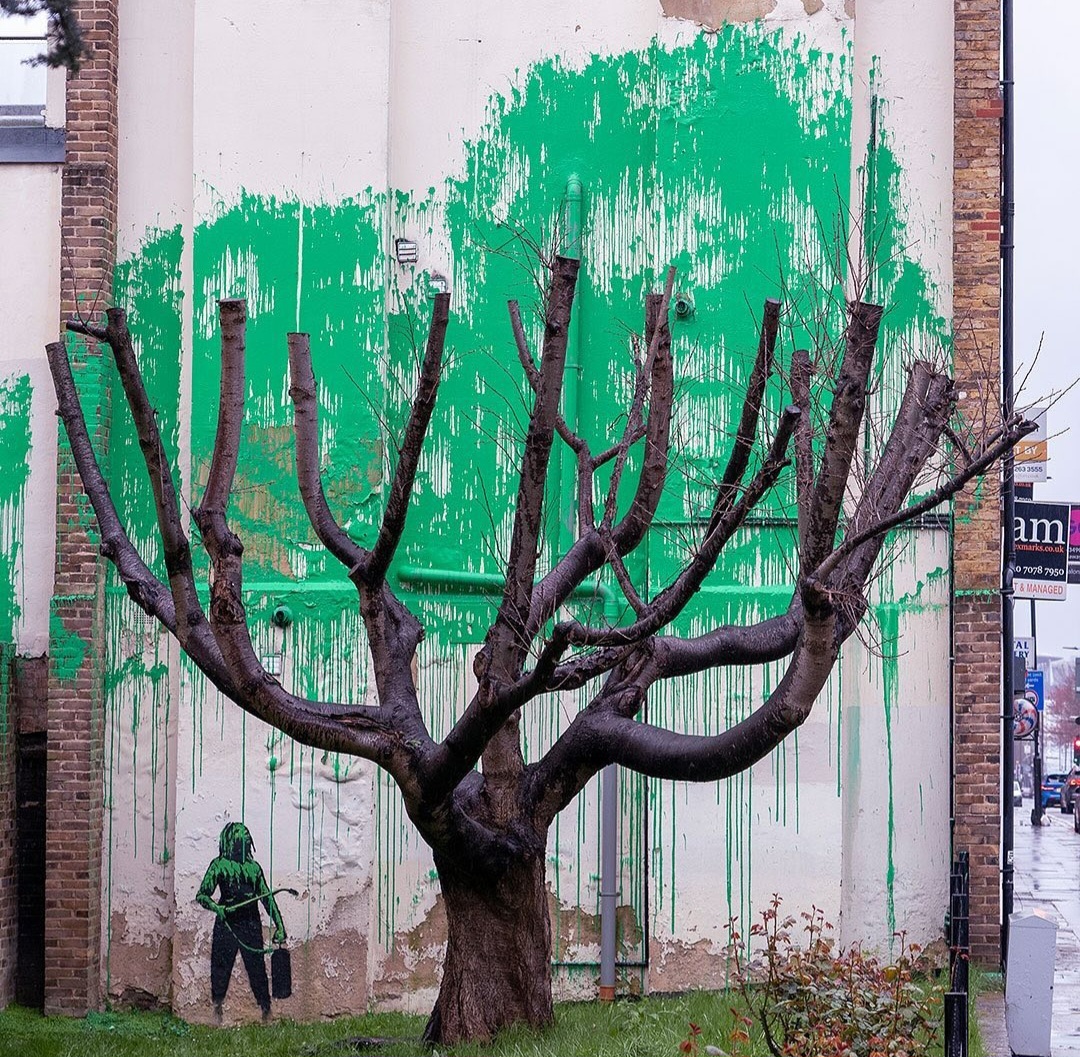 Artdependence Banksy Claims New Mural In London S Finsbury Park