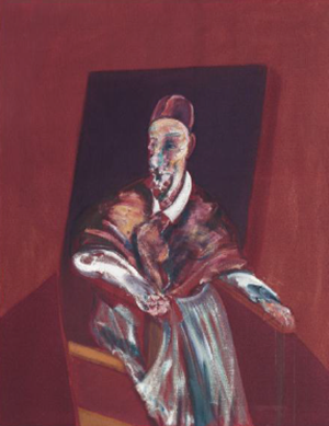 FRANCIS BACON Seated Figure (Red Cardinal)