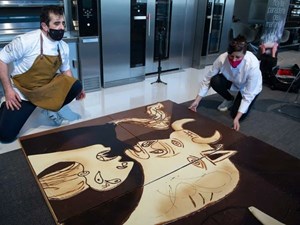 Pablo Picasso’s "Guernica" Recreated in Chocolate in Madrid, Spain