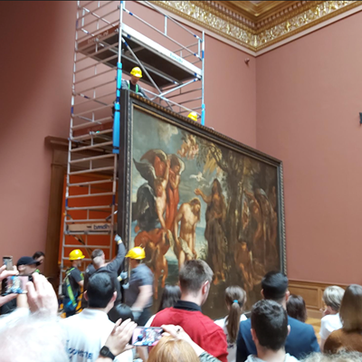 Installation of the First Large Rubens in the Royal Museum of Fine Arts Antwerp (KMSKA)