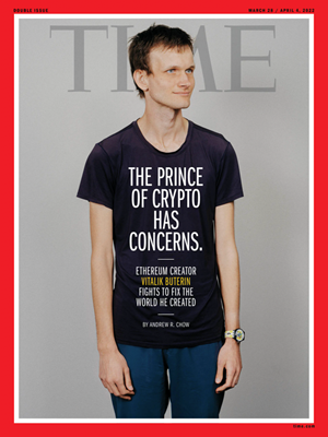 TIME Releases First-Ever Full Magazine Issue as an NFT on the Blockchain with Ethereum Co-Founder Vitalik Buterin as Cover Story