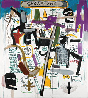 Jean-Michel Basquiat's "Saxaphone" at Sotheby's
