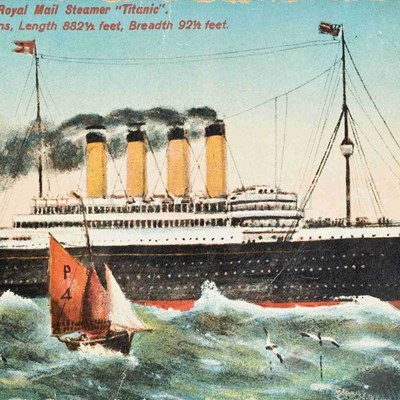 Postcard Thought to be Earliest Discussing Sinking of Titanic up for Auction
