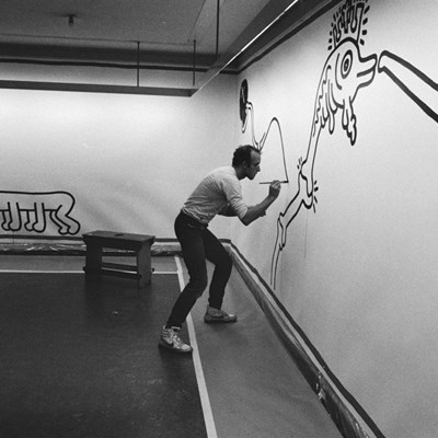 Keith Harings' 125 Feet Long Drawing, on Show Again After Thirty Years at Stedelijk Museum Amsterdam