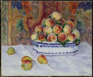 Symbolism of Peaches in "Still Life with Peaches" by Pierre-Auguste Renoir