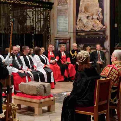 Stone of Destiny Welcomed to Westminster Abbey