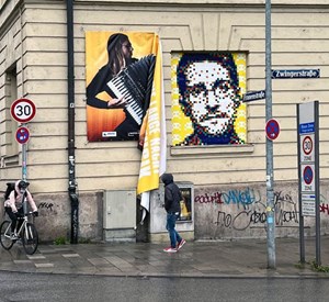 Invader Creates Edward Snowden Mosaic in Munich
