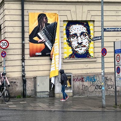 Invader Creates Edward Snowden Mosaic in Munich