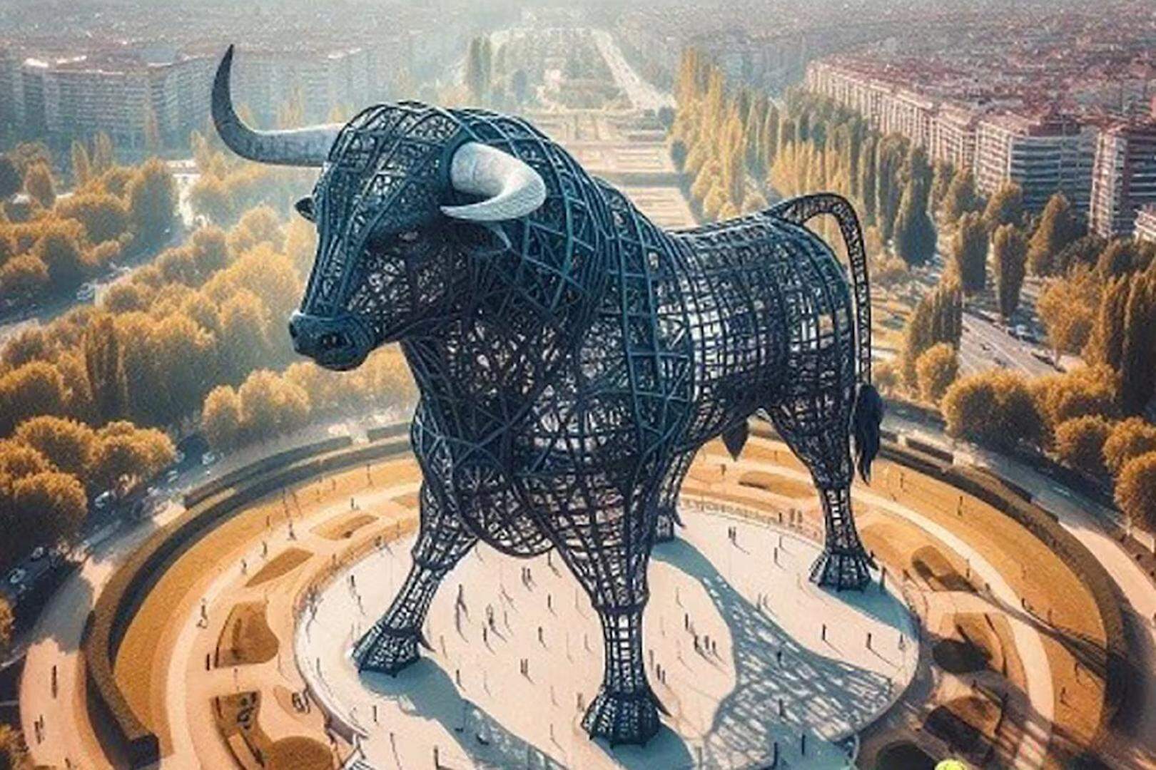 A 300-Meter Bull in Burgos Spain: Vox's dream