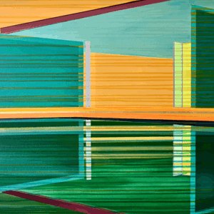 Cécile van Hanja (1964, Dutch), "Floating Mirror",  2023