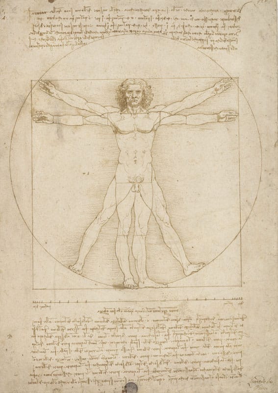 Da Vinci's Vitruvian Man stripped of his Genitals by Italy’s State Broadcaster RAI