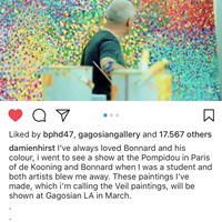 Damien Hirst Opening Up on Instagram