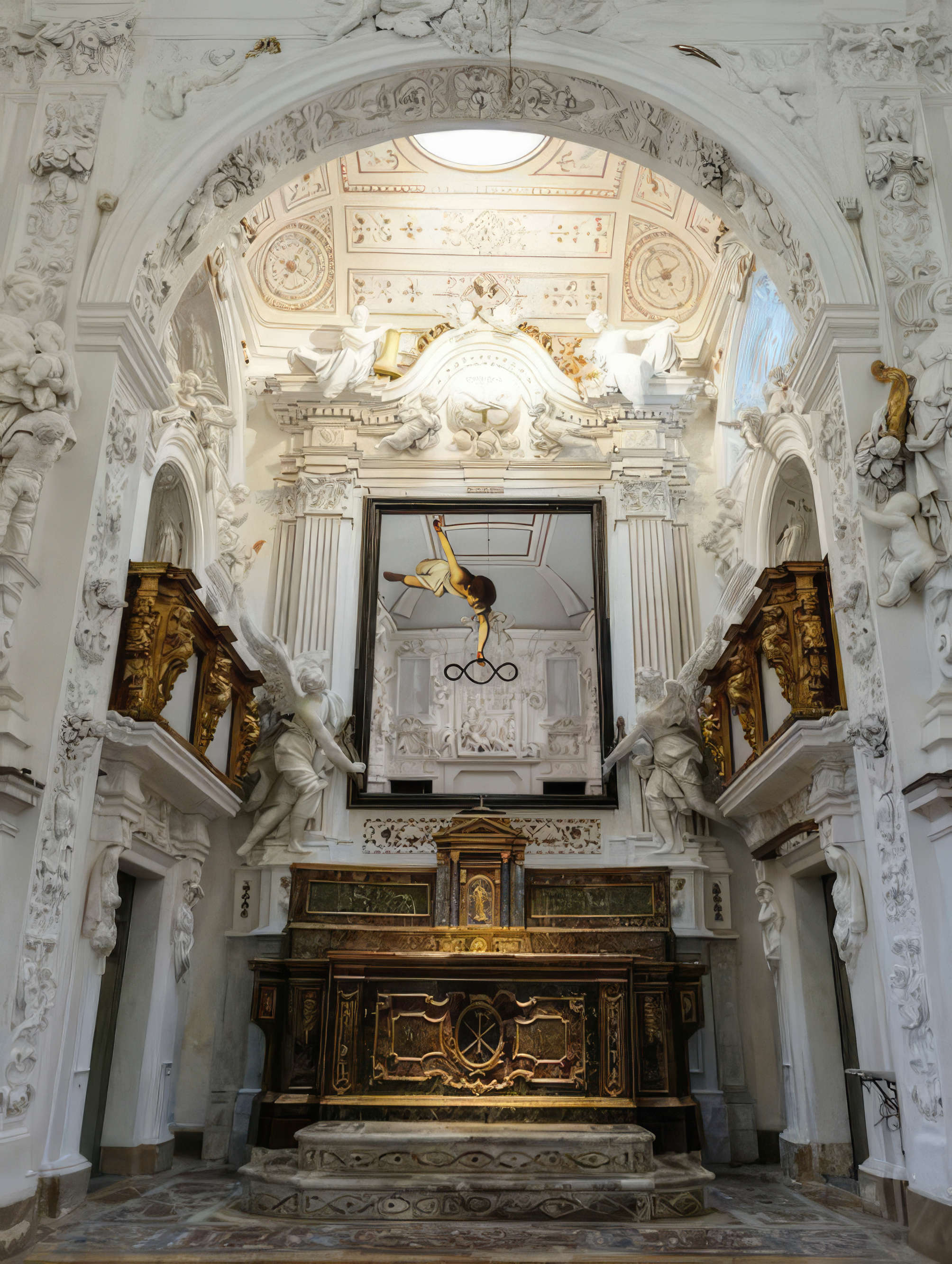 Michelangelo Pistoletto reinterprets Caravaggio's Nativity in Palermo