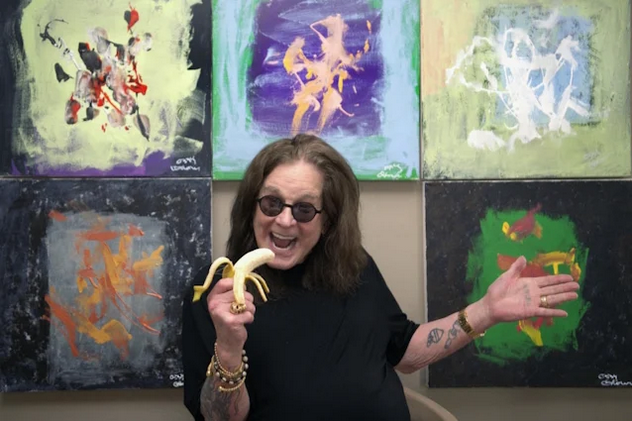 Ozzy Osbourne and Ex-Lab Chimpanzees unite in Art to support Animal Sanctuary
