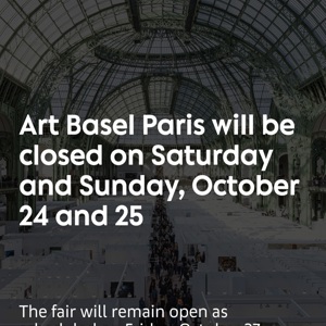 Art Basel Paris Wraps Up Ahead of the Weekend