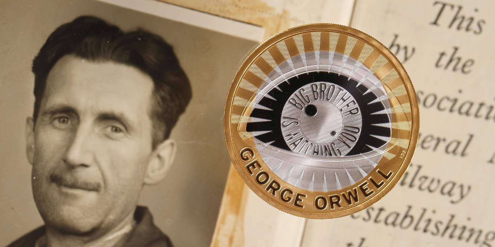 Life and Work of George Orwell celebrated on a £2 Coin