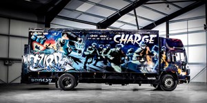 Banksy Truck Crashes Goodwood Motor Car Sale