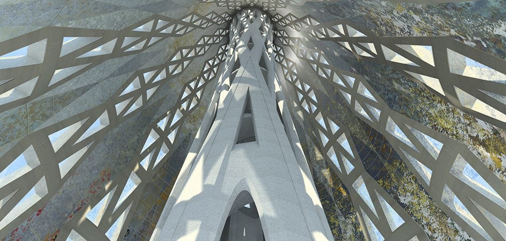 Sagrada Familia Presented Future Tower of Jesus Christ