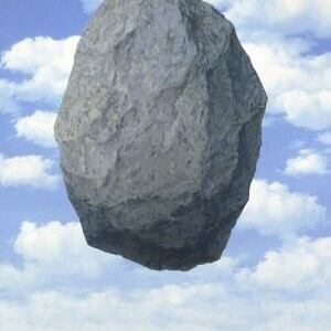 Magritte’s ‘The Castle of the Pyrenees’ damaged with a Pinecone at the Israel Museum