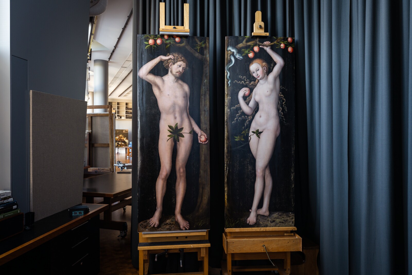 Getty Exhibits Newly Restored Paintings of Adam and Eve
