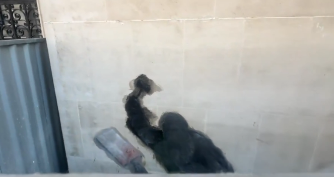 Banksy Mural destroyed from Royal Courts of Justice 