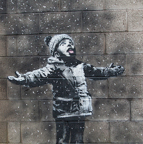 Fans Gather to See Port Talbot's New Work by Banksy