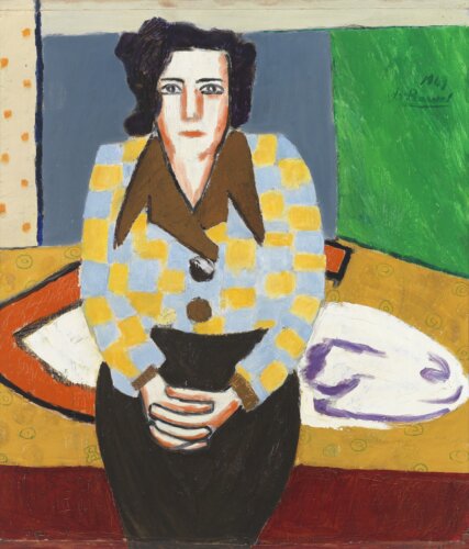 Zulma, the Strong Woman Next to Belgian Painter Roger Raveel