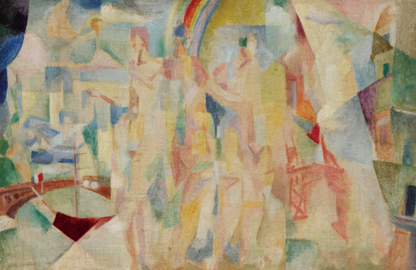 Robert Delaunay's LA VILLE DE PARIS, ESQUISSE