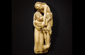 Walrus Ivory Carving of Deposition from the Cross at risk of leaving the UK