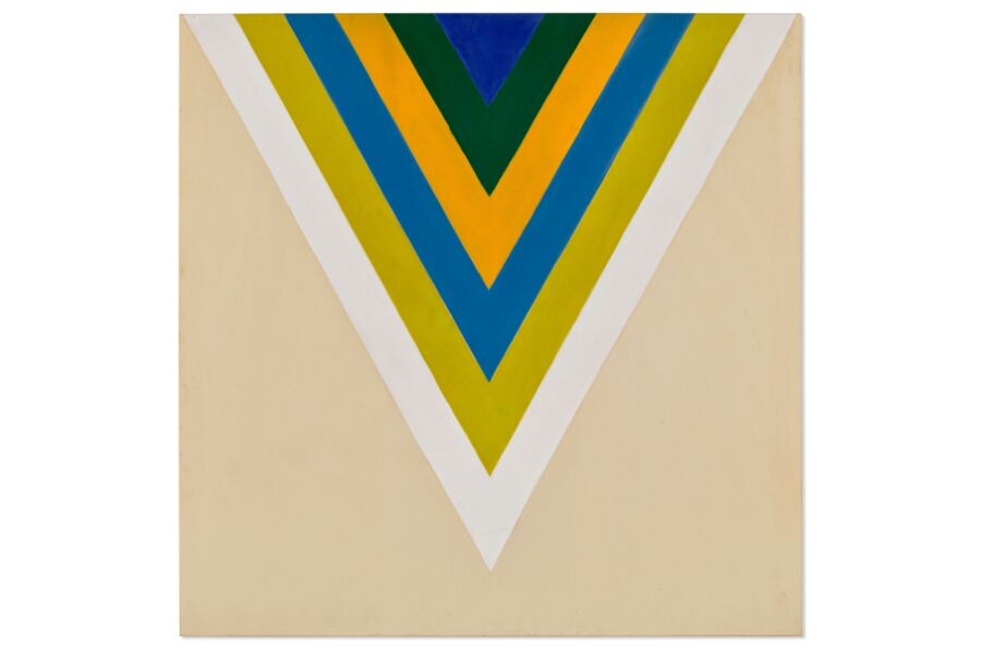 A Kenneth Noland Painting, owned by Sir Anthony Caro, heads to Christie’s
