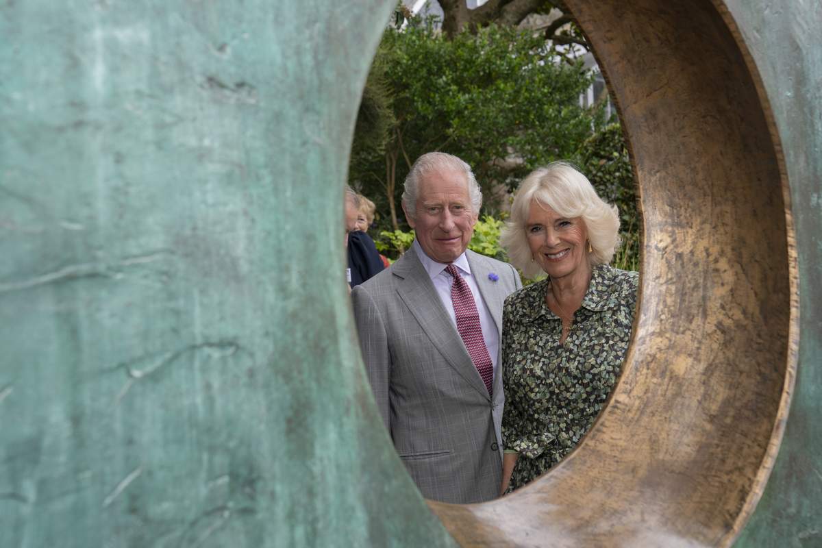 Their Majesties The King and Queen visit the Barbara Hepworth Museum and Sculpture Garden