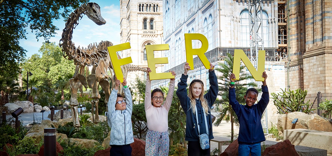 Natural History Museum London reveals Latest Dinosaur Resident in its New Gardens