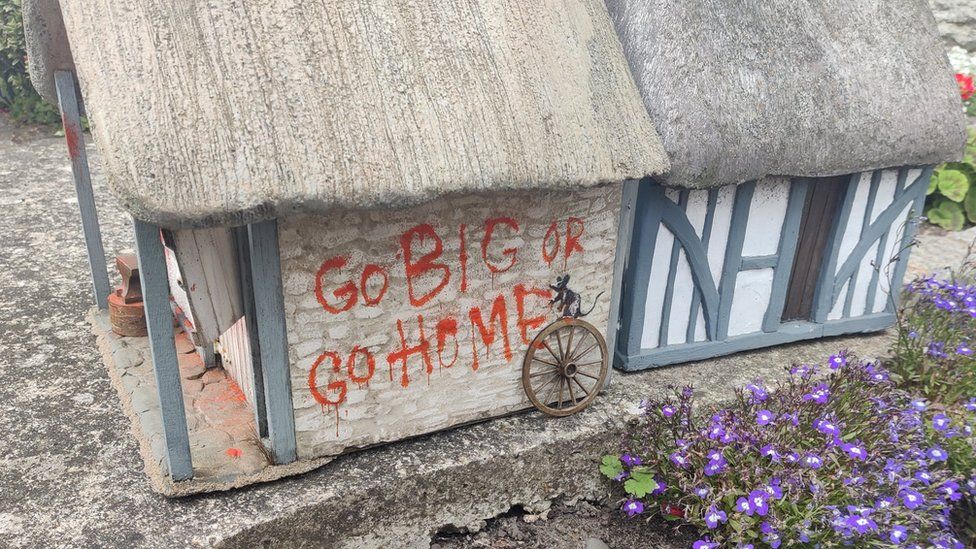 New 'Banksy' Artwork Found at Great Yarmouth Model Village