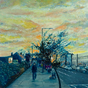 Bassam Andari (UK) "Sunset in Harrow" 2025