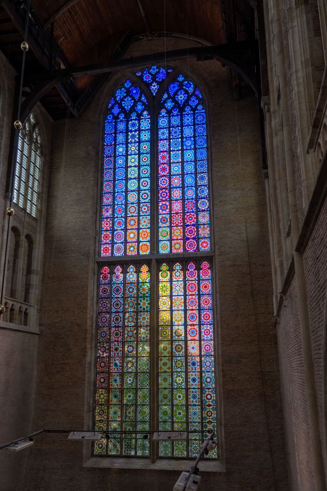 Fiona Tan creates Europe's Largest Stained Glass Window in Alkmaar, Netherlands