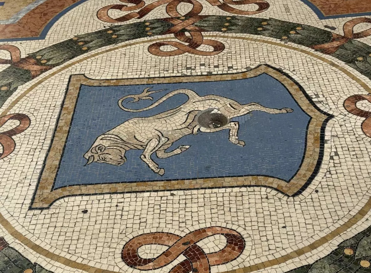 Milan restores Bull Mosaic's Testicles