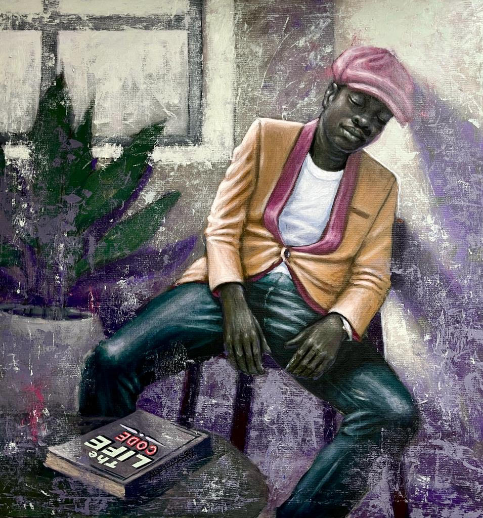 Featured Artwork of the Month : a Painting by Stephen Aragbada for sale at 4.000 Euro