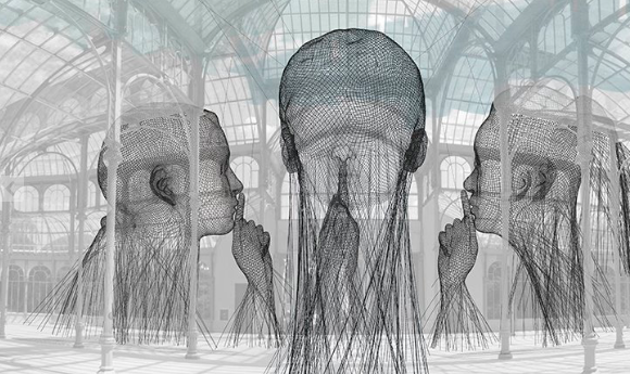 Invisibles by Jaume Plensa at Museo Reina Sofía