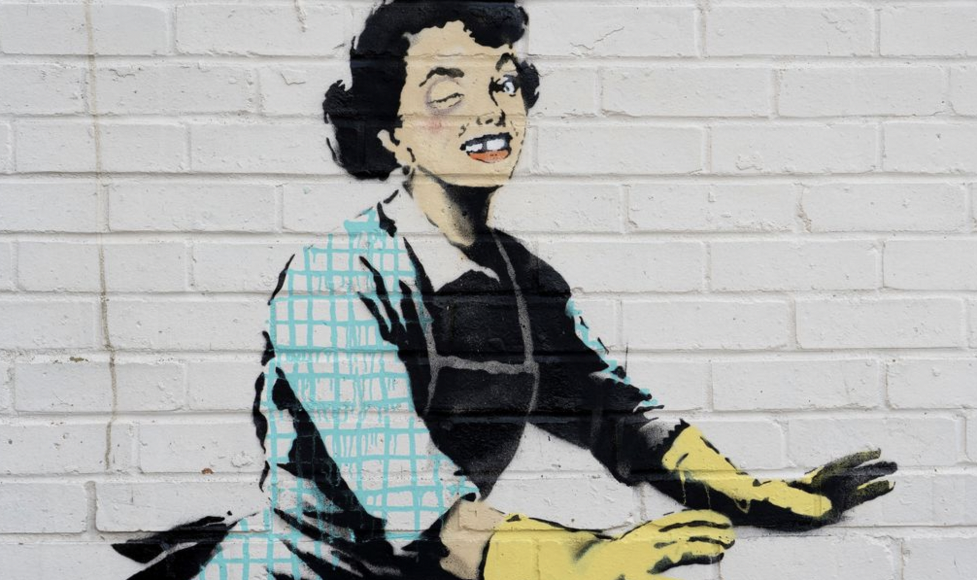 Banksy Reveals New Work, 'Valentine's Day Mascara' in Margate, Kent