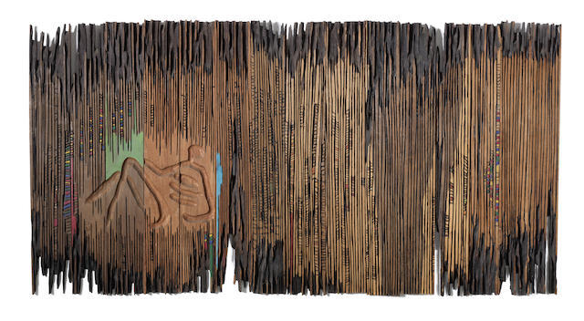 On Grandma's Cloth by EL ANATSUI (Ghanaian, born 1944)