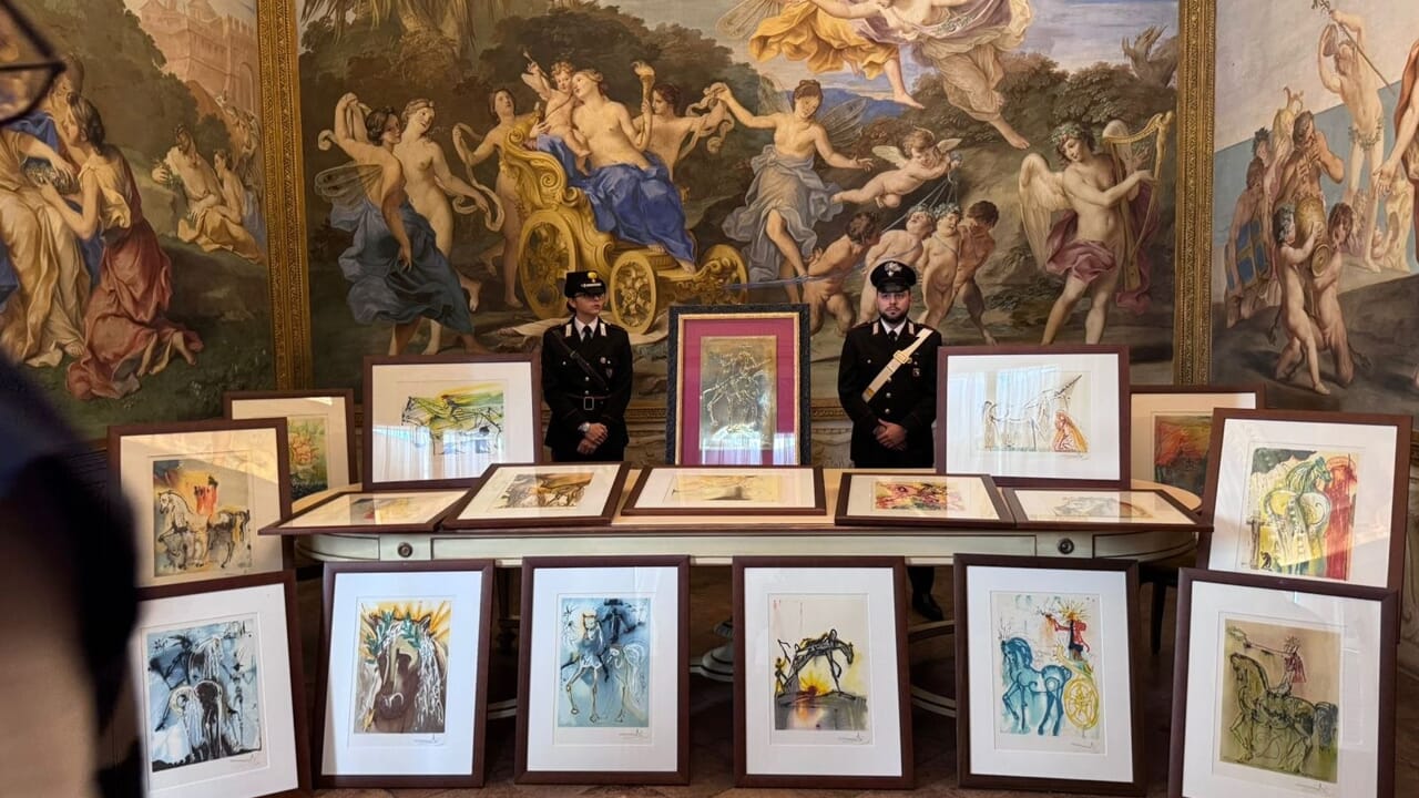 Italy's Carabinieri seized 21 suspected forged Salvador Dalí Artworks