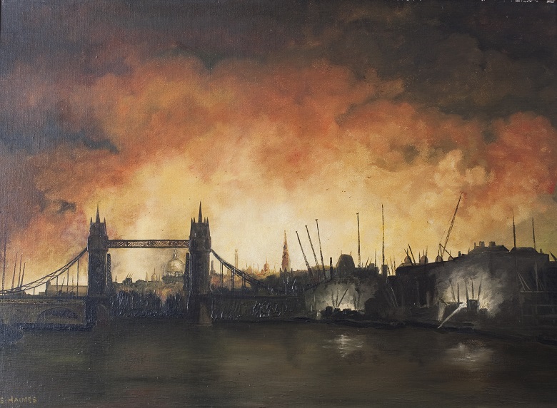 London’s Historic Blitz Firefighters’ Wartime Paintings to be Shown in London Churches