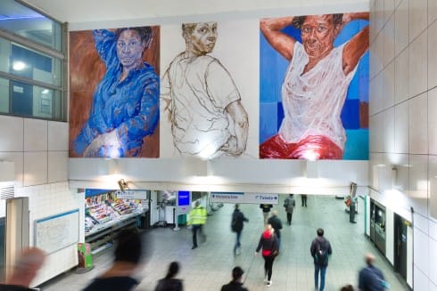 Mural by Turner Prize nominee Claudette Johnson launches at Brixton Tube Station