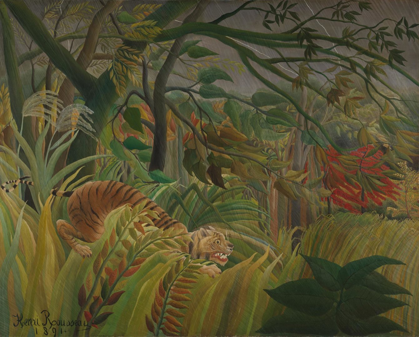Children adopt Tiger after National Gallery Programme inspires responses to Rousseau’s 'Surprised!'