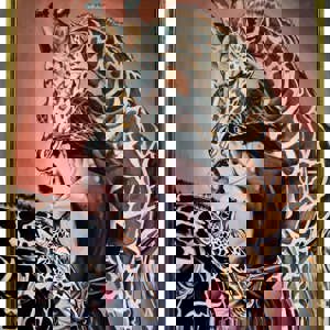 Zofia Antwerp ( °1998, Poland lives and works in Belgium) 'Self Portrait with Two Giraffes (Angels)', 2025