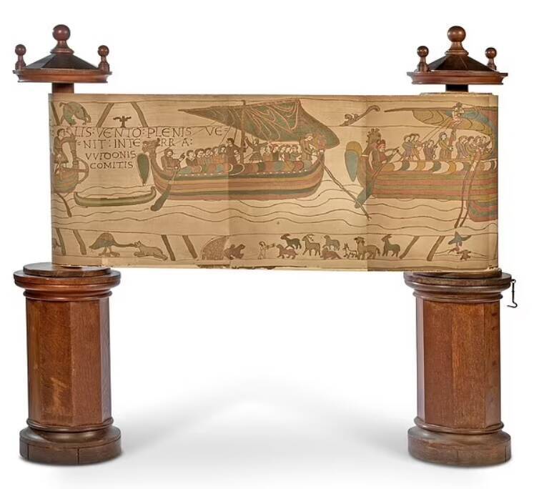 A Charlie Watts owned Victorian replica of the Bayeux Tapestry acquired by Bayeux Museum