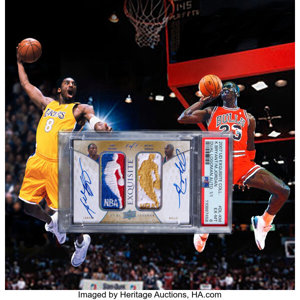 Michael Jordan/Kobe Bryant Logoman Card brings Record $12,932,000