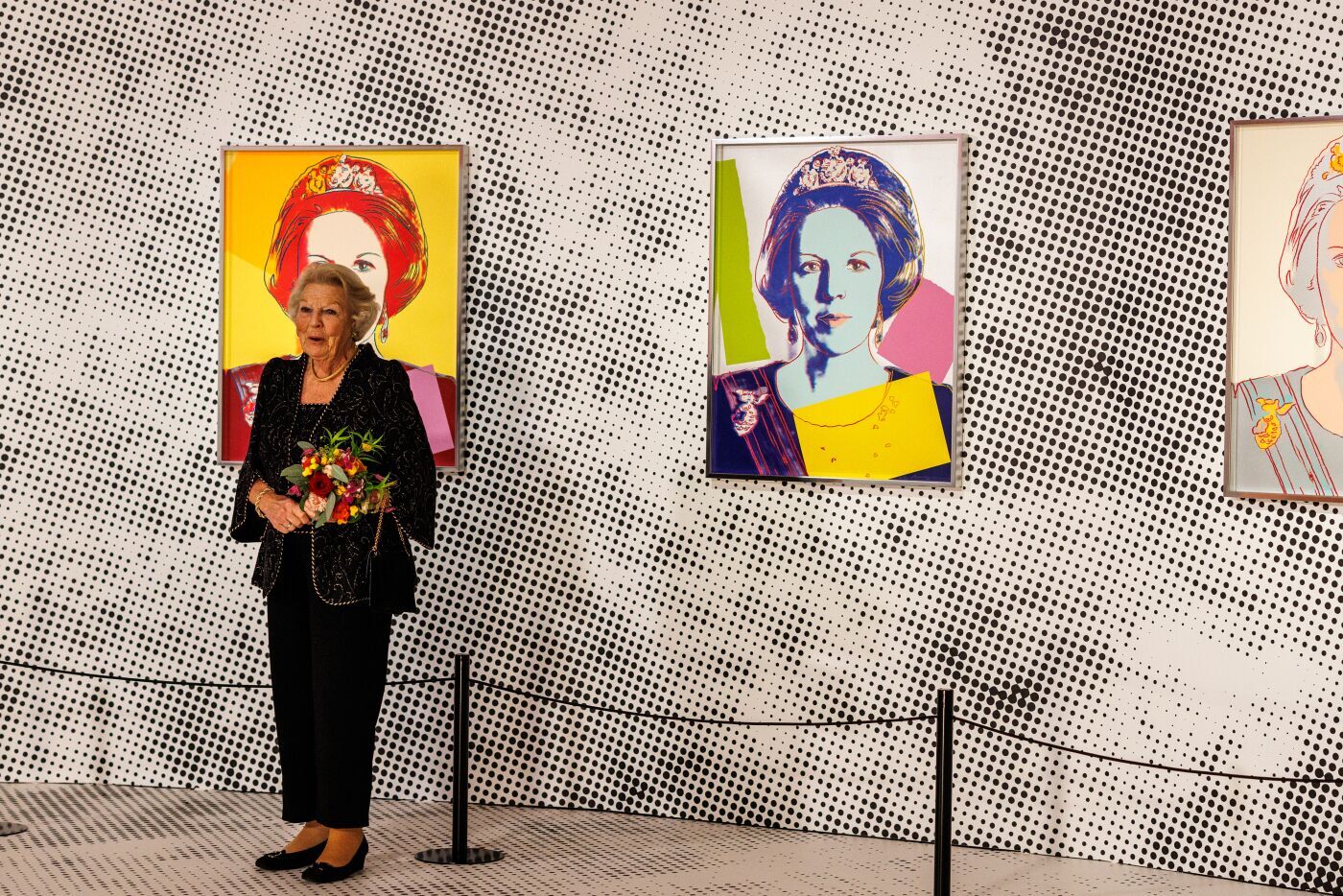 Dutch Princess Beatrix attended the Opening of 'Queens by Andy Warhol'
