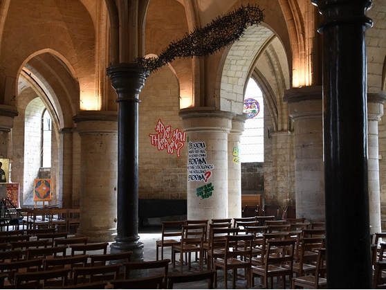 Graffiti Art Installation at Canterbury Cathedral divides Opinion