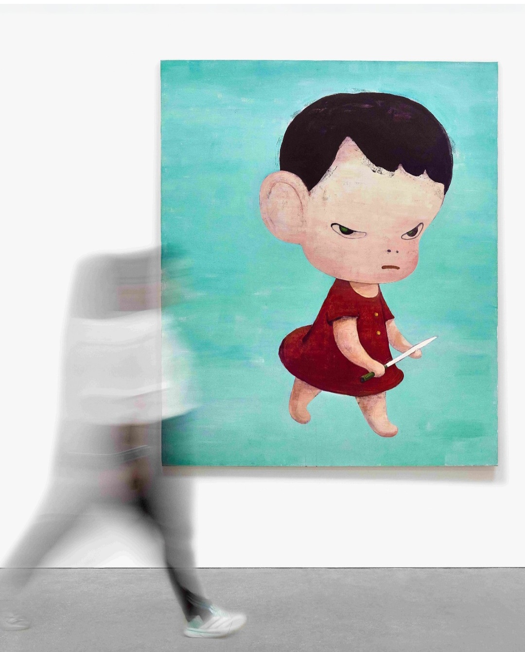 Rare Work from Yoshitomo Nara’s Knife-Bearing Series Heads to Auction
